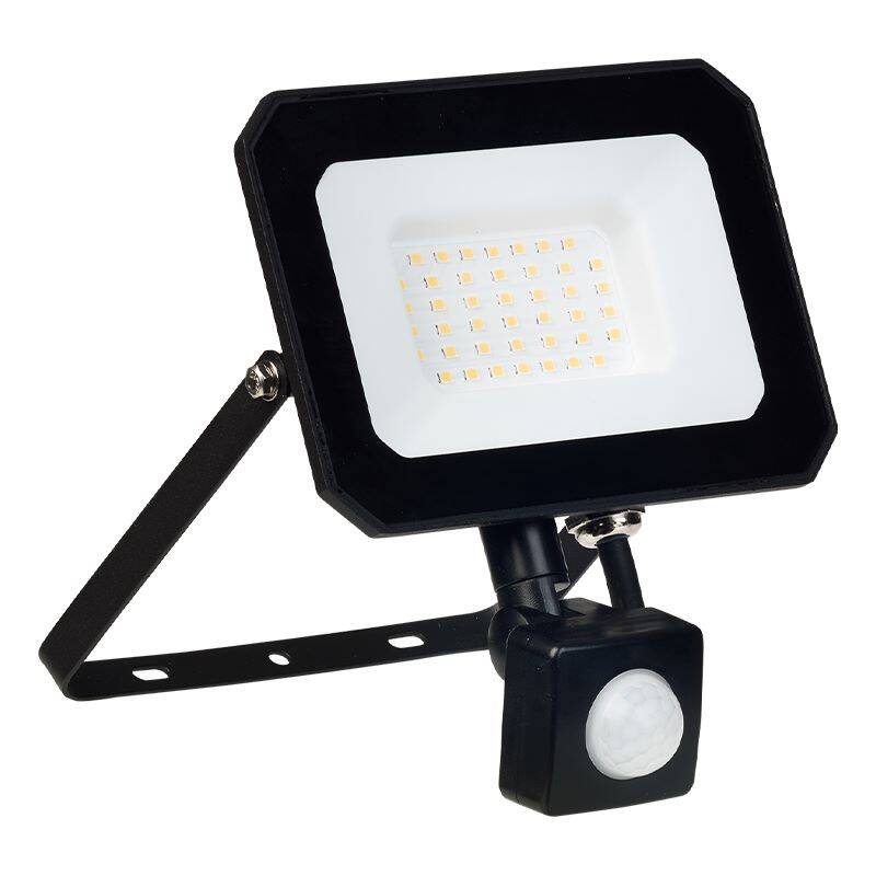 Image of Crompton Atlas Mini 3 30W 3000Lm Cool White LED IP65 Floodlight with PIR Movement Sensor