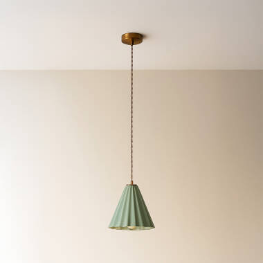 Image of Edit Iris Ceramic Ceiling Pendant Light