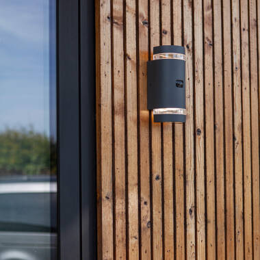 Image of Lutec Focus Outdoor Up & Down Wall Light with PIR Sensor