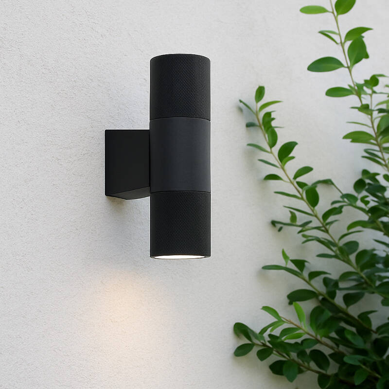 Image of Westport Jackson Cross Knurled Outdoor Up & Down Wall Light