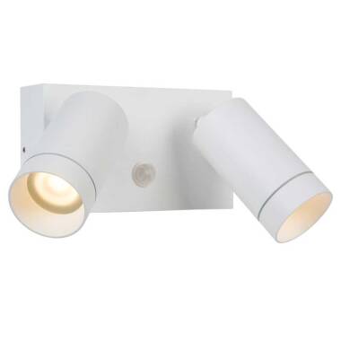 Image of Lucide Taylor Outdoor Wall Mounted Twin Spotlight with PIR Sensor