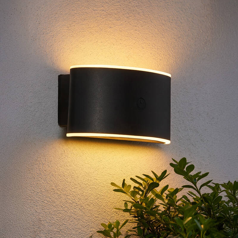 Image of Edit Samos USB Rechargeable CCT LED Outdoor Wall Light