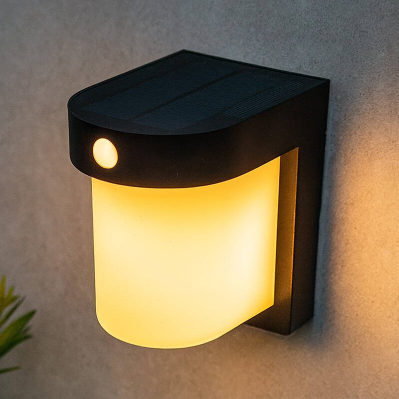 Image of Suri Milos Solar LED Outdoor Wall Light with PIR Sensor