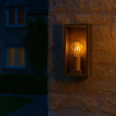 Image of Westport Dublin Half Lantern Outdoor Wall Light