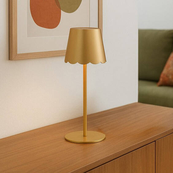 Image of Edit Aoife USB Rechargeable Battery Operated Selectable LED Touch Table Lamp
