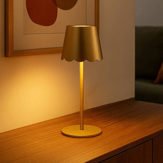 Image of Edit Aoife USB Rechargeable Battery Operated Selectable LED Touch Table Lamp