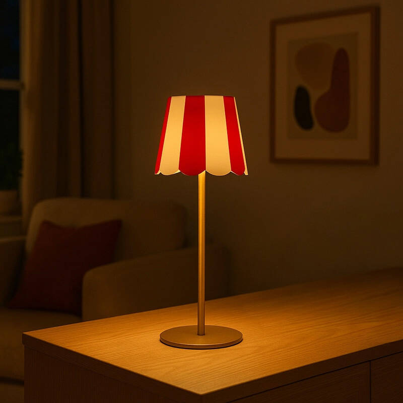 Image of Edit Showman USB Rechargeable Battery Operated Selectable LED Touch Table Lamp