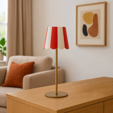 Image of Edit Showman USB Rechargeable Battery Operated Selectable LED Touch Table Lamp