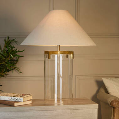 Image of Westport Hampton Tall Glass Table Lamp