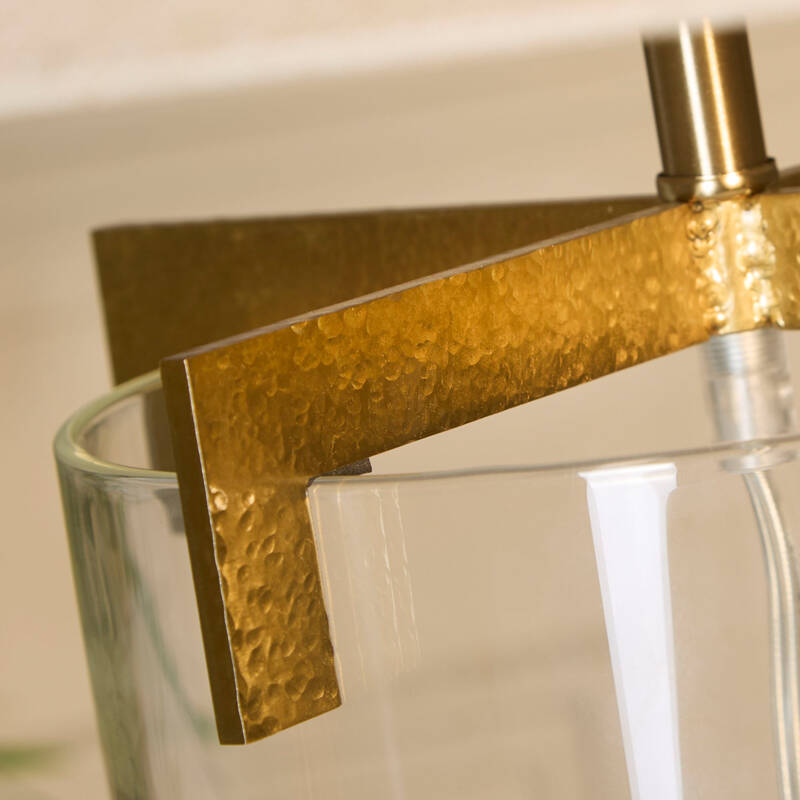 Image of Westport Hampton Tall Glass Table Lamp