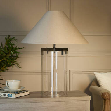 Image of Westport Hampton Tall Glass Table Lamp