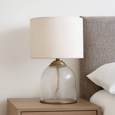 Image of Wisteria Olive Glass Table Lamp