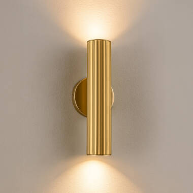 Image of Westport Silk Knurl Ridged 250 Up & Down Wall Light