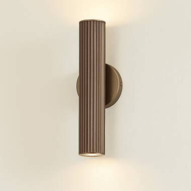 Image of Westport Silk Knurl Ridged 250 Up & Down Wall Light