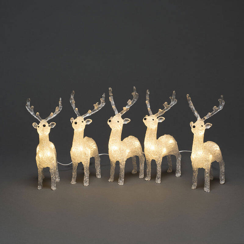 Image of Konstsmide Christmas LED Reindeer String Lights
