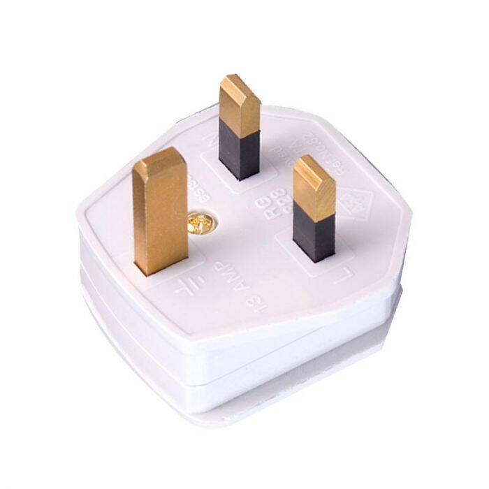 Image of White Rubber 13A Plug