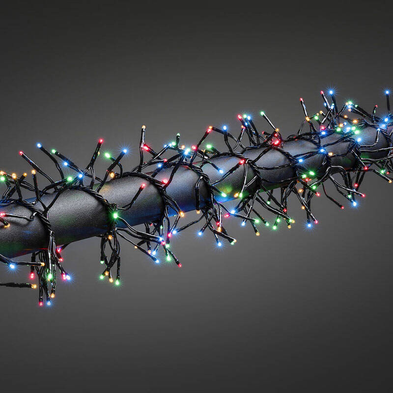 Image of Konstsmide 13.5M Multi Colour LED Multi-Function Cluster String Lights