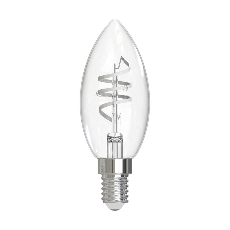 Image of Dar 4.6W Warm White Dimmable LED Decorative Filament Candle Bulb - Small Screw Cap