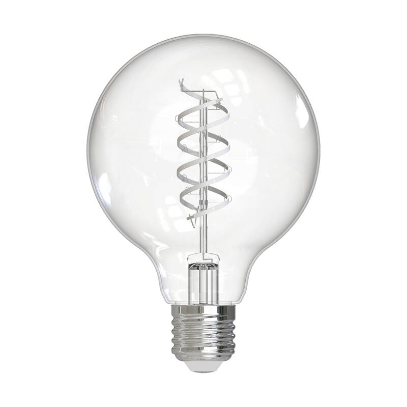 Image of Dar 8W Dimmable LED Decorative Filament 95mm Globe Bulb - Screw Cap - Pack of 6
