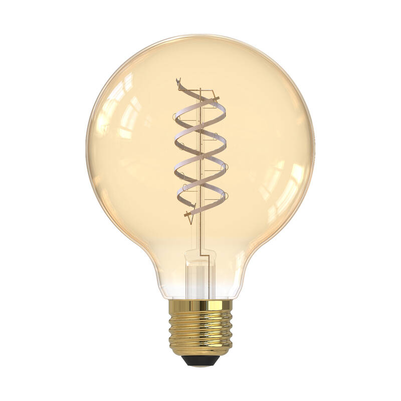 Image of Dar 5.5W Very Warm White Dimmable LED Decorative Filament 95mm Gold Globe Bulb - Screw Cap
