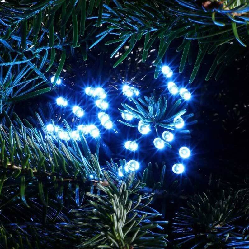 Image of Edit 28.77M Decor Ice Blue & White LED Multi-Function String Lights- 960 Lights