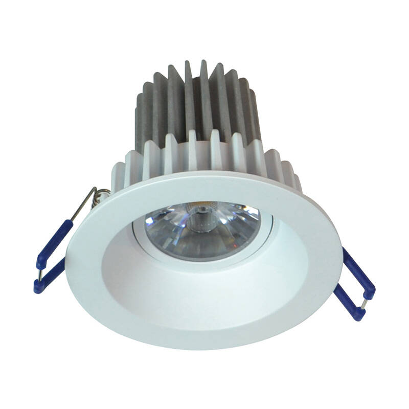 Image of Round Recessed 8W Cool White LED Fixed Downlight