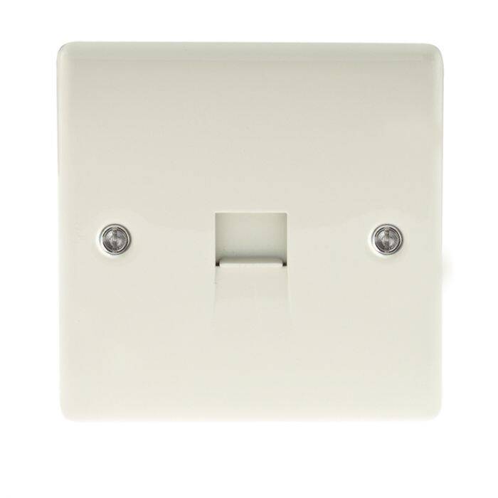 Image of Cream Low Profile Telephone Slave Socket