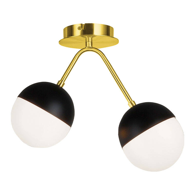 Image of Edit Orbit 2 Arm Semi-Flush Ceiling Light