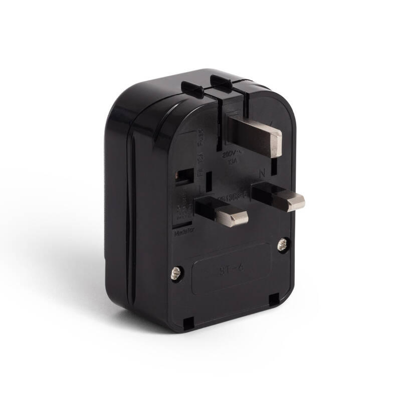 Image of Europe Wide Head Plug Low cord to UK Plug Adaptor