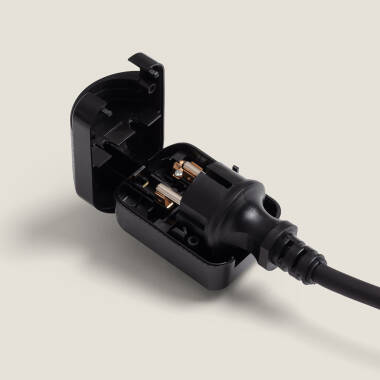 Image of Europe Wide Head Plug Low cord to UK Plug Adaptor