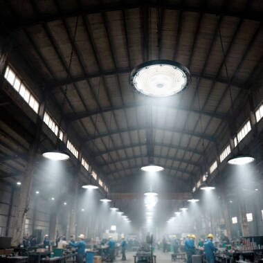 Image of Envirolight Eco Solid 150W UFO Selectable CCT LED Industrial High Bay