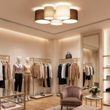 Image of Edit Tallabo 6 Light Flush Ceiling Light