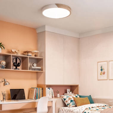 Image of Edit Dari Round 24W CCT LED Flush Ceiling Light