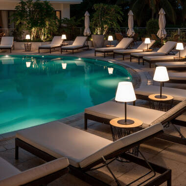 Image of Edit Larso Solar LED USB Rechargeable Outdoor Table Lamp