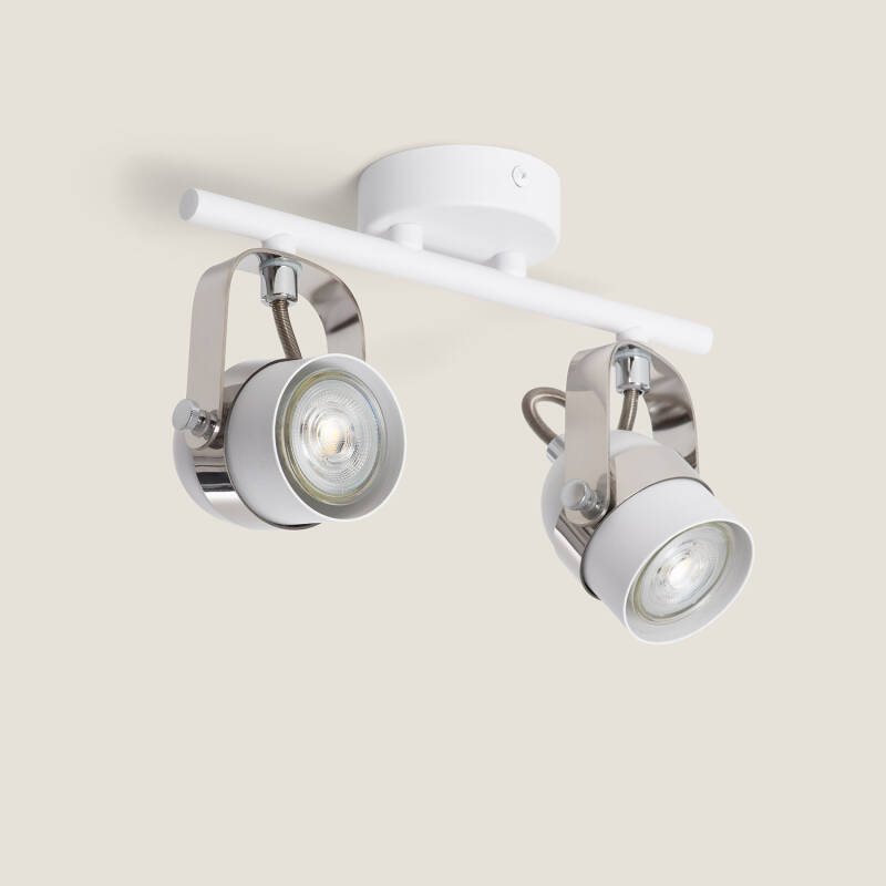 Image of Edit Sinner 2 Light Adjustable Ceiling Spotlight Bar