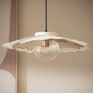 Iluzzia Pianella Glass Ceiling Pendant Light