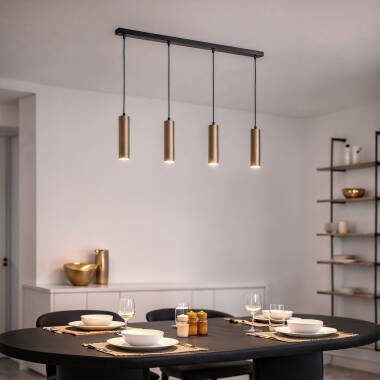 Image of Edit Aritz 4 Light Bar Ceiling Pendant Light