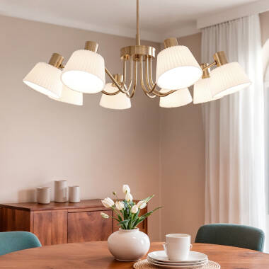 Image of Edit Magda 8 Light Multi Arm Ceiling Pendant Light