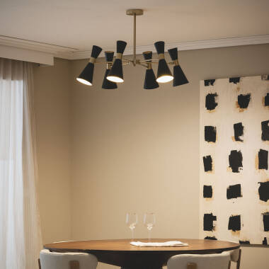 Image of Edit Jigger 6 Light Multi Arm Semi Flush Ceiling Light