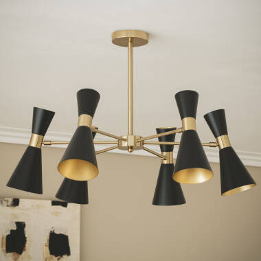 Image of Edit Jigger 6 Light Multi Arm Semi Flush Ceiling Light