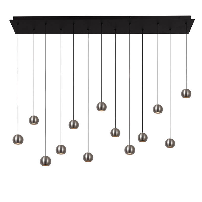 Image of Lucide Montana LED 13 Light Bar Ceiling Pendant Light with Remote Control