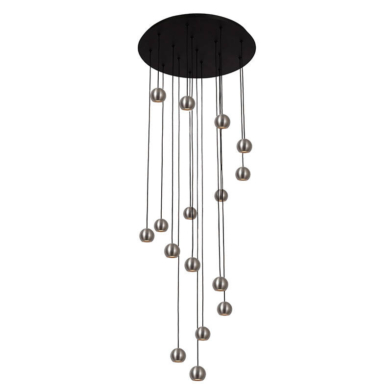 Image of Lucide Montana LED 16 Light Cluster Ceiling Pendant Light with Remote Control