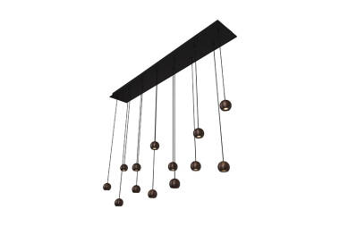 Image of Lucide Montana LED 13 Light Bar Ceiling Pendant Light with Remote Control