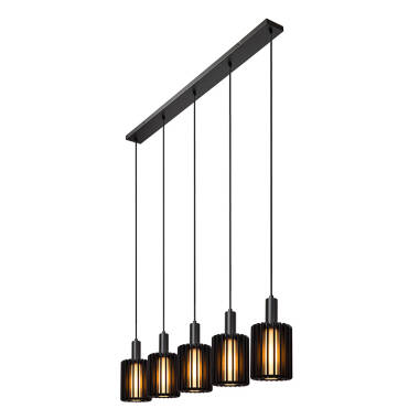 Image of Lucide Lambres 5 Light Bar Ceiling Pendant Light