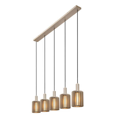 Image of Lucide Lambres 5 Light Bar Ceiling Pendant Light