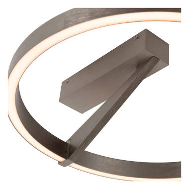 Image of Lucide Applause 400 CCT LED Flush Ceiling Light with Remote Control