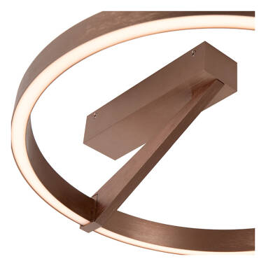 Image of Lucide Applause 400 CCT LED Semi-Flush Ceiling Light with Remote Control