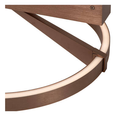 Image of Lucide Applause 400 CCT LED Semi-Flush Ceiling Light with Remote Control