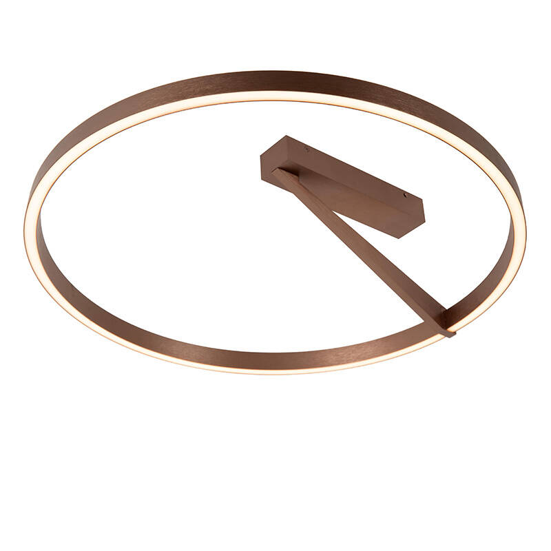 Image of Lucide Applause 600 CCT LED Semi-Flush Ceiling Light with Remote Control