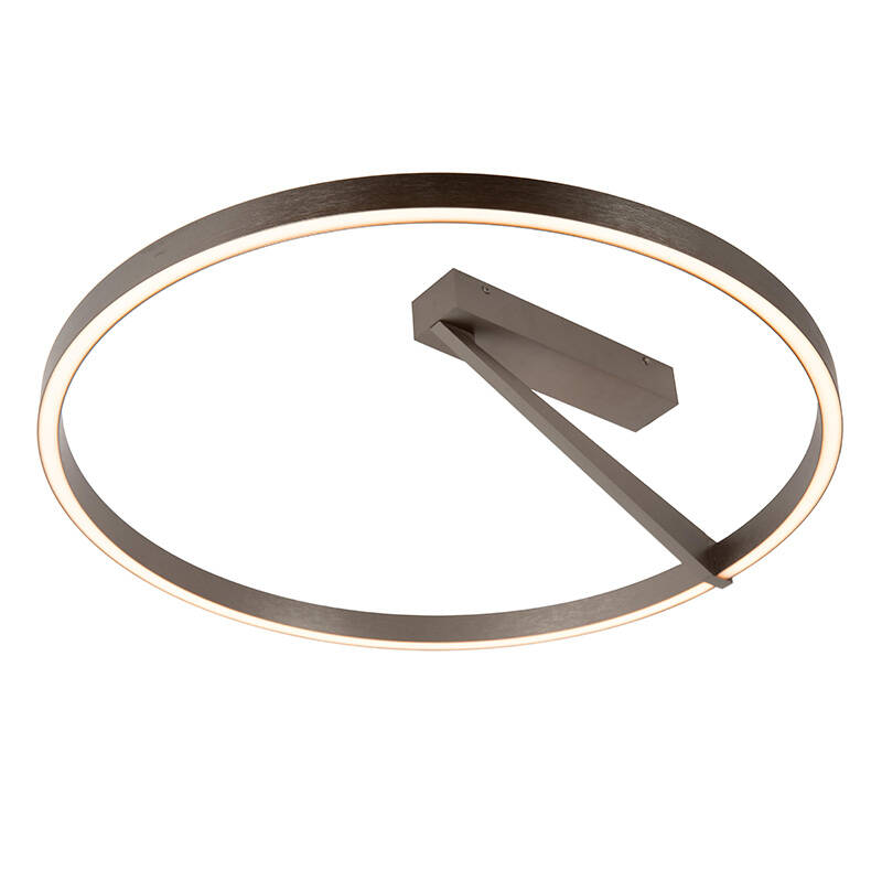 Image of Lucide Applause 600 CCT LED Semi-Flush Ceiling Light with Remote Control